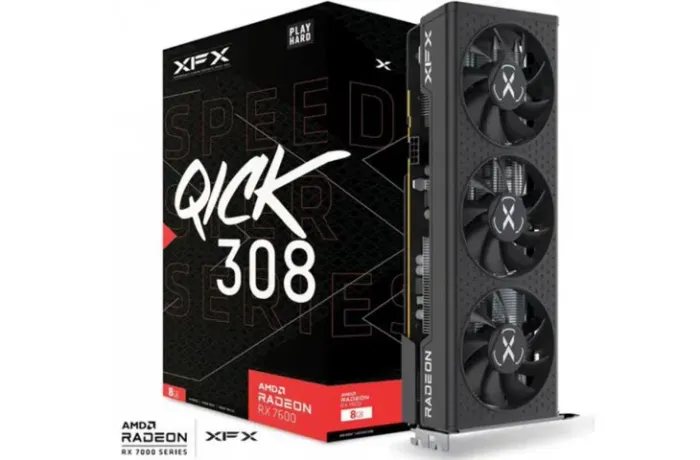 Placa de vídeo RX 7600 8gb XFX Speedster QICK308 (Novas + Garantia)