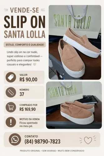 Slip on santa lolla