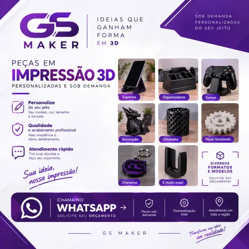 ENCOMENDE JA!!! IMPRESSAO 3D