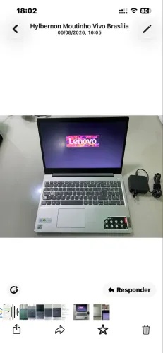 Notebook Lenovo IdeaPad 3 Core i5 | SSD | Excelente Estado | Carregador Original