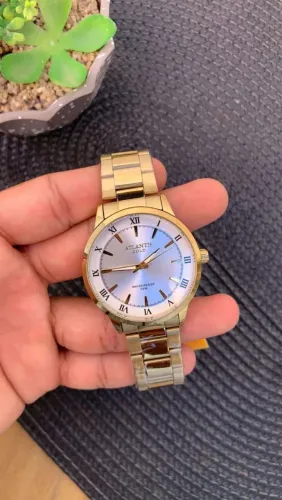 RELÓGIO MASCULINO ATLANTIS GOLD ORIGINAL A PROVA DAGUA PROMOÇÃO IMPERDÍVEL 