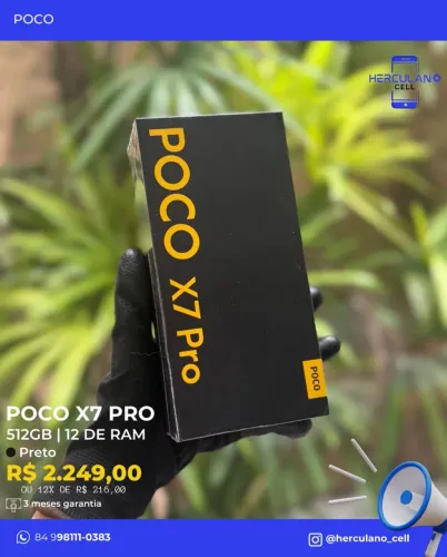 Vendo poco X7 pro 12/512gb preto lacrado
