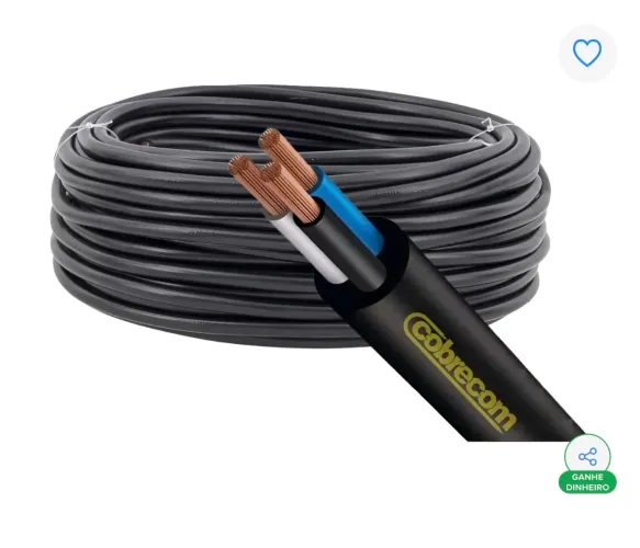 CABO ELETRICO 3x 6m