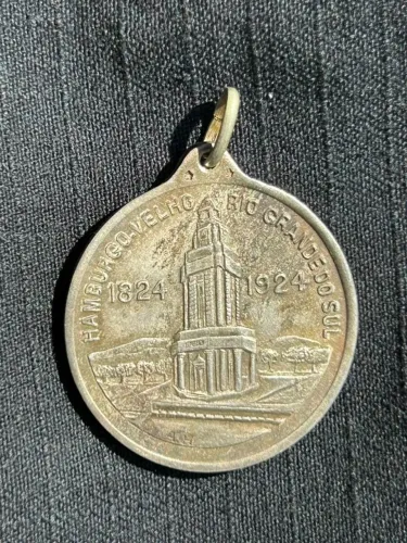 Medalha Centenário da Imigração Alemã no Rio Grande do Sul - Hamburgo Velho 