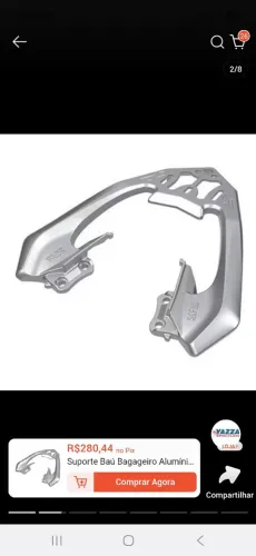 Bagageiro para cbx 250 twster