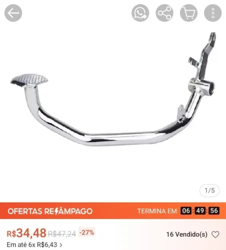 Pedal de freio pra moto 