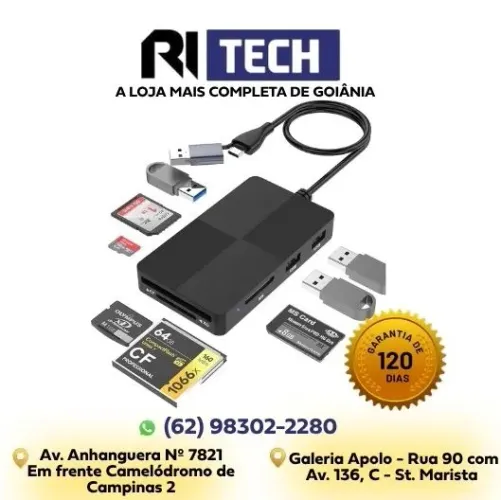 Leitor de cartão USB 3.0 SD Micro-SD TF CF MS Compact Flash Tipo C USB