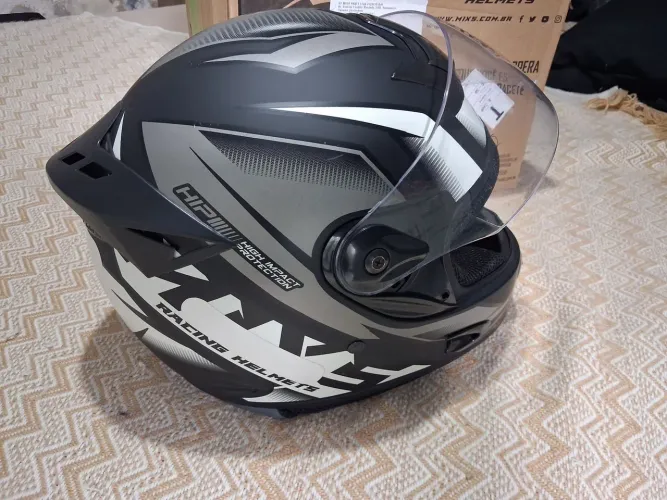 Capacete Moto Fechado Mixs MX2 Storm Pro Tork Fosco - Tamanho 58 | Novo<br>