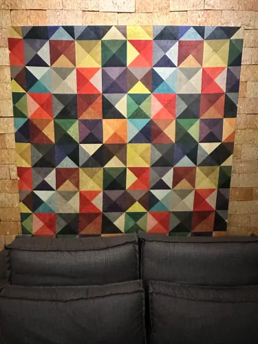 Quadro tecido decoração 