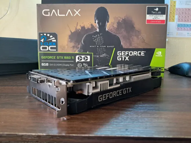 Placa de vídeo: GeForce GTX 1660 TI GALAX GDDR6
