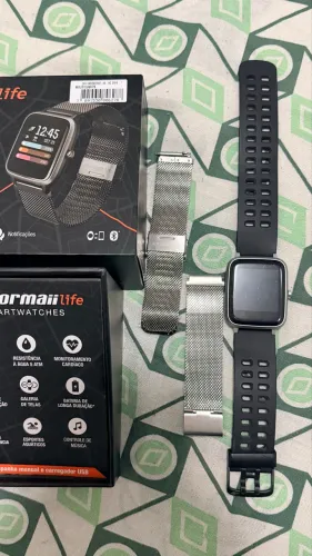 Relógio Smartwatch Mormaii Life GPS - Completo na Caixa + 2 Pulseiras