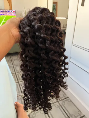 Cabelo humano cacheado 300g 