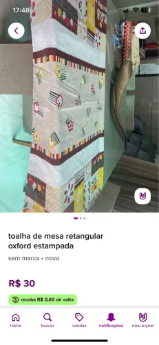 Toalha de mesa retangular em tecido Oxford , 2,00 x 1,50  nova