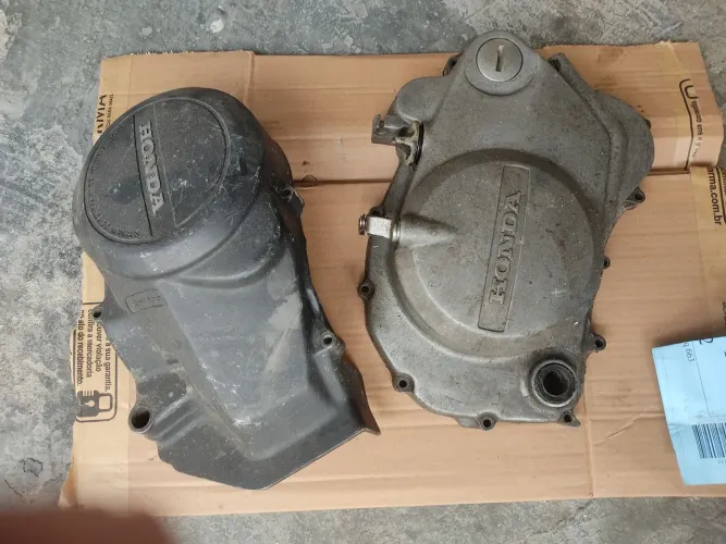Par de tampas laterais do motor da CB 400/450