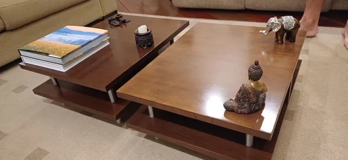 Mesa de centro divisível 