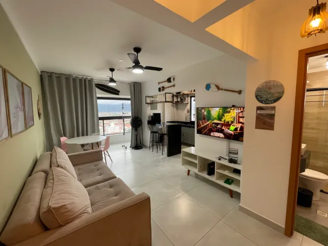 Apartamento para locação com 2 dormitórios no Balneário Maracanã- Praia Grande/SP