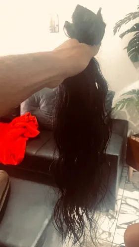 Cabelo humano para mega