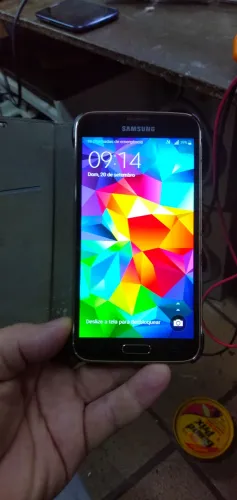 Cel. Samsung S5 Plus (SM-G901F) funcionando - c/ NFC, tela e baterias OK