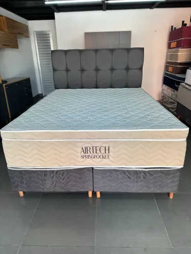 CAMA DE CASAL MOLAS ENSACADAS EM MALHA FRIA