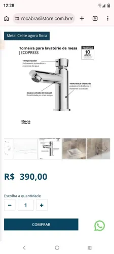 Torneira Celite de pressionar