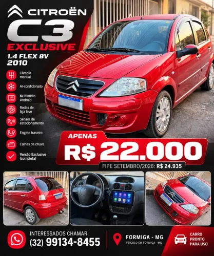 Citroen C3 Exclusive 1.4 Flex 8V 5P 2010