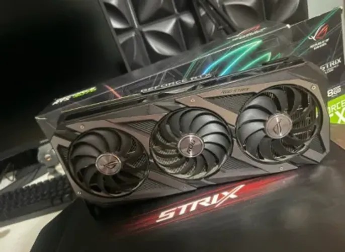 Placa de Vídeo ASUS ROG Strix GeForce RTX 3070 - 8GB GDDR6