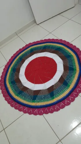 Tapete de crochê lindo