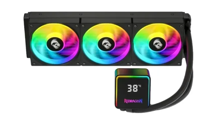 Water Cooler 360mm Redragon CCW-3017 ARGB Visor CPU Temp - Novo na Caixa