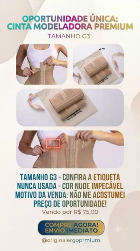 CINTA MODELADORA G3. NUNCA USADA!