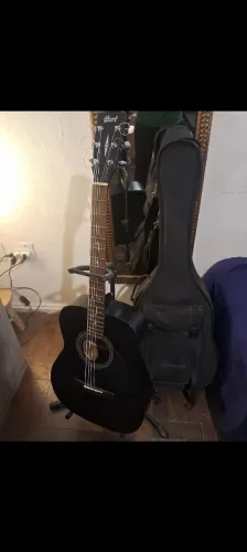 Violão Cort AF510E BKS (Eletroacústico) + Semi-Case Luxo<br>