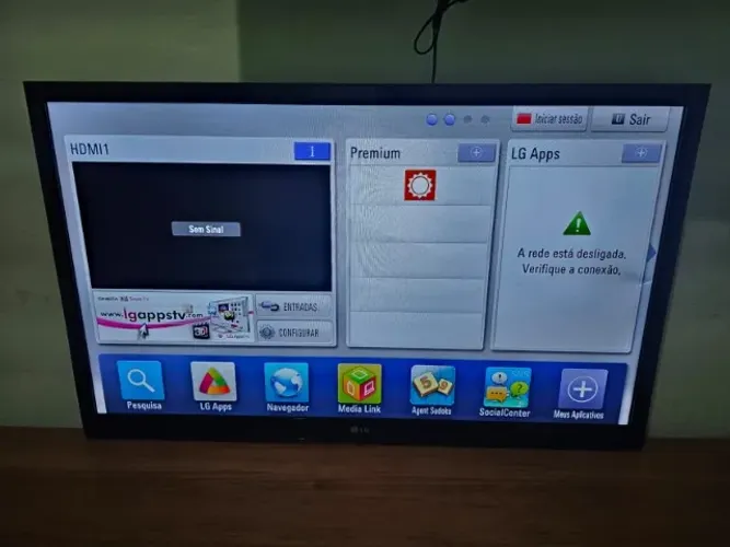 TV LG LED 47? Full HD Smart TV - 47LV3700 TELEVISÃO