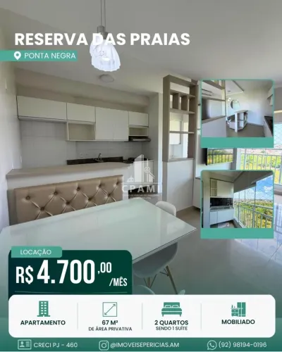Apartamento Mobiliado | Reserva das Praias | Ponta Negra