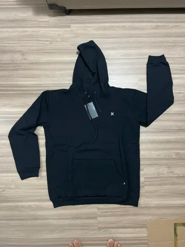 Moletom Hurley Bordado Preto Novo