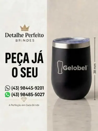 Garrafa e copos térmicas