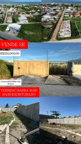 Barra mar na barra de São Miguel á 500 metros da praia 