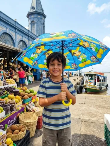 sombrinha guarda chuva escolar infantil automatico impermeável leve-mikey