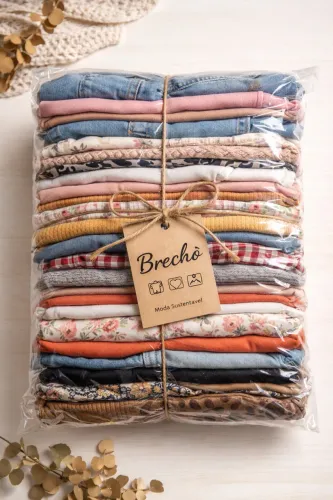 40 peças de roupas femininas variadas para brechó