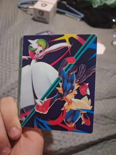 Mini fichario de pokemon.