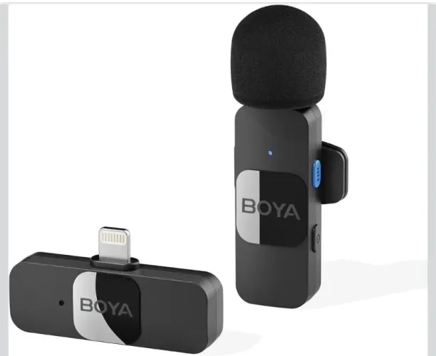 BOYA Microfone de lapela sem fio