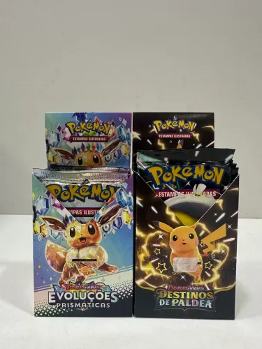 Booster Avulso Evoluções Prismáticas/Destinos de Paldea Pokémon TCG - FFSTOREGAMES