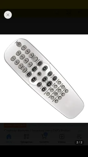 Controle remoto compativel Dvd Philips