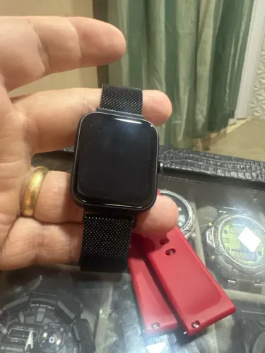 Vendo smartwatch tecnos do Flamengo zero sem uso caixa completo original.