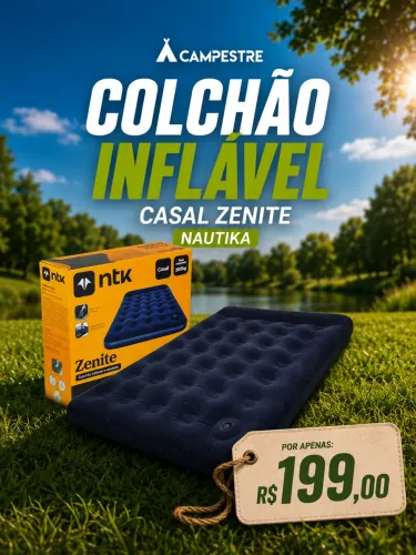 COLCHÃO CASAL INFLÁVEL NAUTIKA ZENITE