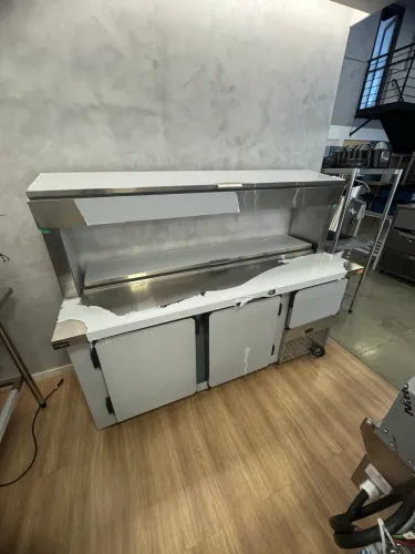 Balcão refrigerado Condimentadora dupla 1,90m novo