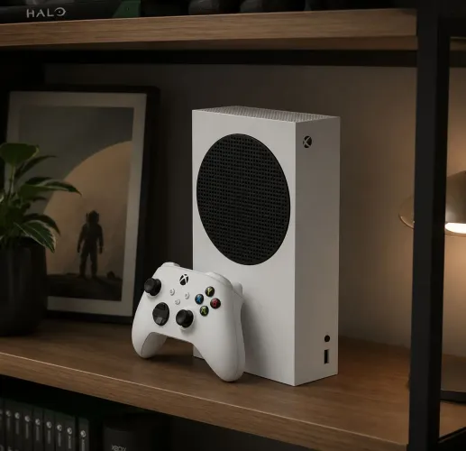 Xbox series s com controle e cabos