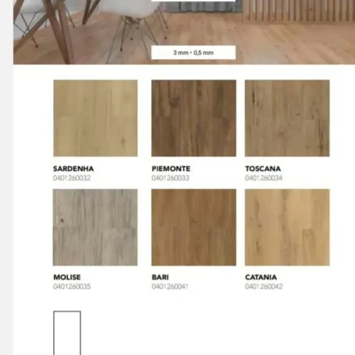 Piso vinílico lvt réguas 3mm Finottato Versatile uso comercial pesado 