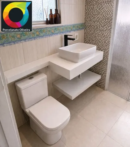 Lavatório de porcelanato 60x35 
