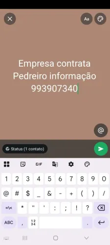 Vaga de pedreiro