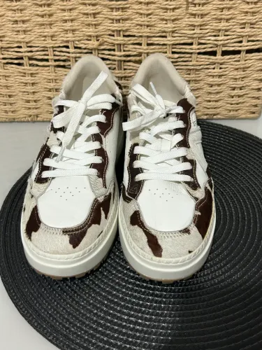 Tênis Couro Animal Print - Vaquinha | Schutz