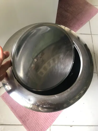Lixeira inox 50l